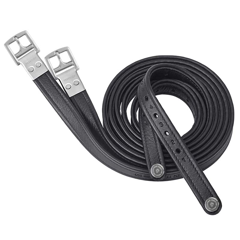 Anti-Stretch Stirrup Leathers Prestige ERGORIDE 3A117 in calf leather - 2407