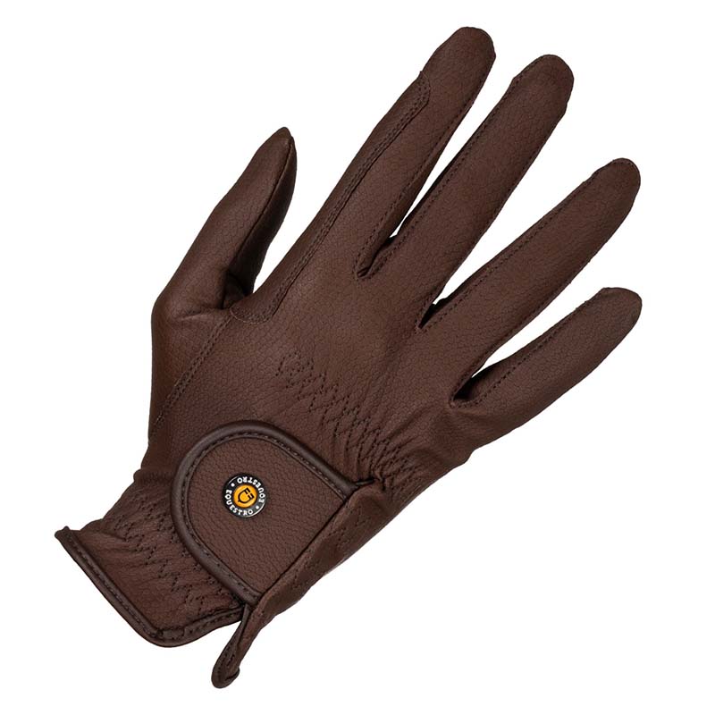 Equestro Unisex Riding Gloves in synthetic leather - 2176