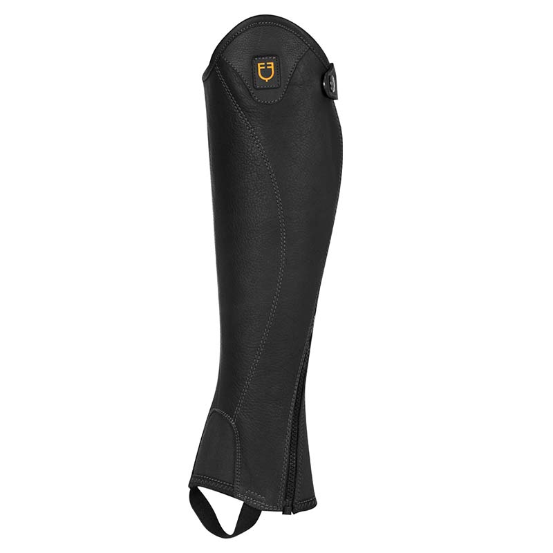 Equestro Unisex Leather Half Chaps MAGELLANO Short Model
