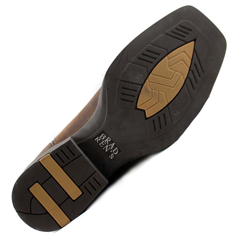 Unisex Western Ankle Boots Brad Ren’s in Leather with ankle reinforcement - 4273