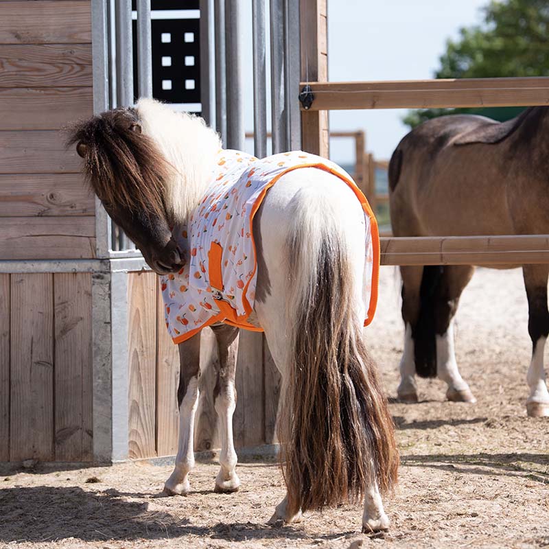 Mesh Fly Rug HKM with Spritz print - 0779