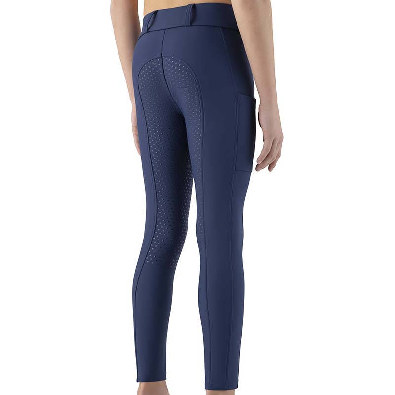 Equiline Girls’ Thermal Riding Leggings Fleece-lined Full Grip - 9226