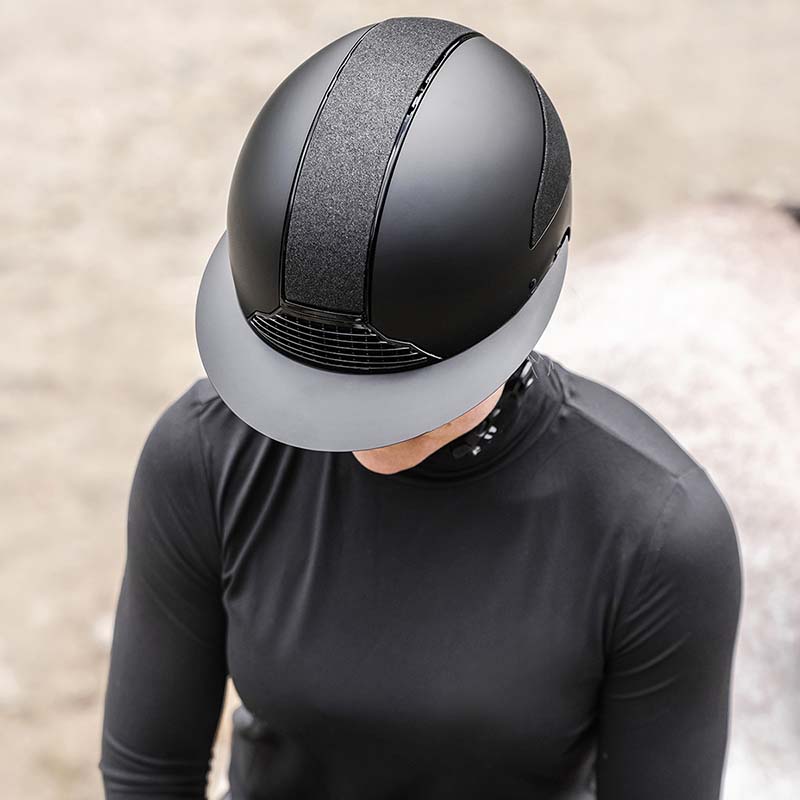 SWING H24 Lady Shine Riding Helmet with wide visor - 3302